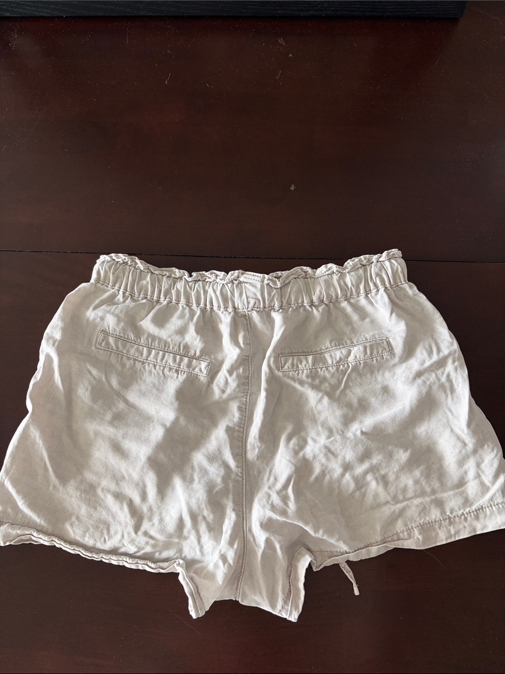 Drawstring Linen-Style Shorts - Picture 2 of 3